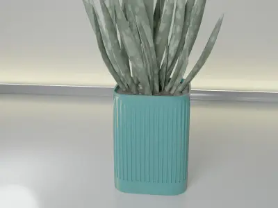 pot plant succulent 15 3D print model