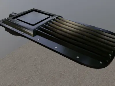 Pole Lamp 100W 3D model