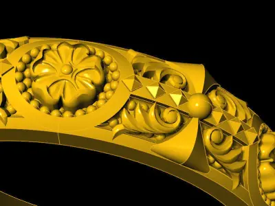 floret pattern - krimson lee 3D print model