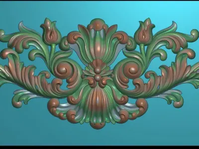 classic leaves 3D print model