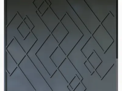 Wall 3D panel 06 3D model