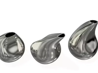 VASE SET - Drop Design 3D model