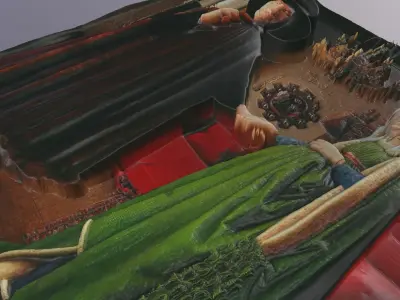 ARNOLFINI PORTRAIT by JAN VAN EYCK for 3D printing  3D print model