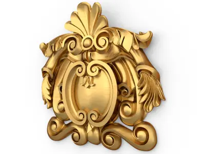 carved classic decorative ornament cnc 3d printing stl 07 3D model