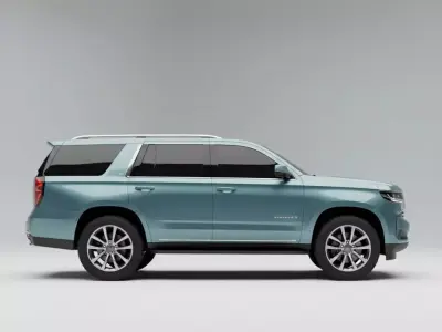 Contemporary SUV in Metallic Blue 3D model