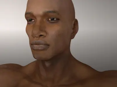 Orpheus Afro Man Low-poly 3D model