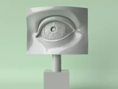Decorative Eye Sculpture Artistic 3D Model for Printing 3D print model