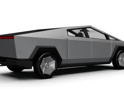 Tesla Cybertruck Low-poly 3D model