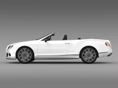 Bentley Continental GT Speed Convertible 2012 3D model