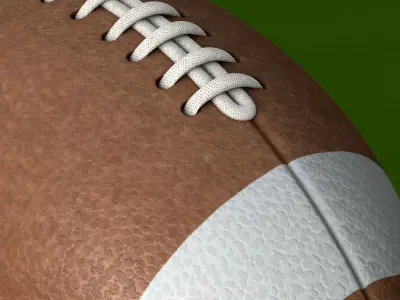 American Football Ball 3D model