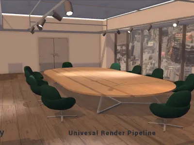 Conference Room 02 Unity Asset Low-poly 3D model