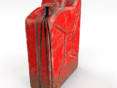 Jerry Can Weathered 2 PBR Low-poly 3D model