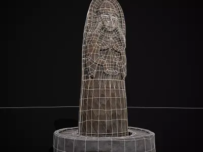 Slavic Gods Figurine Lada Low-poly 3D model