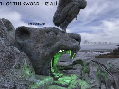  Gate Lion 3d model 3D model