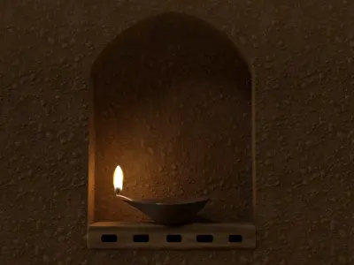 Flame Lamp 3D model