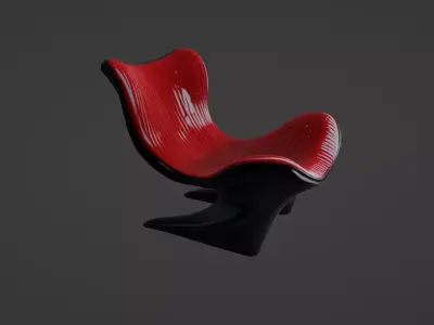 Futuristic Designer Lounge Chair   3D model