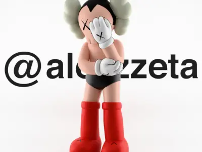 Kaws Astroboy Textured Low-poly 3D model