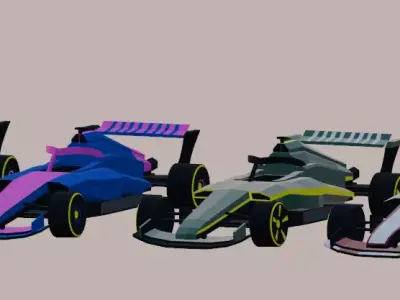 F1 2026 All Team Car Low Poly Low-poly 3D model