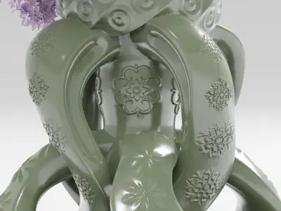 Spiral Knot Flower Vase 3D print model