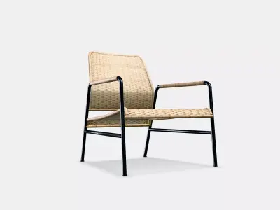 ULRIKSBERG Armchair Low-poly 3D model