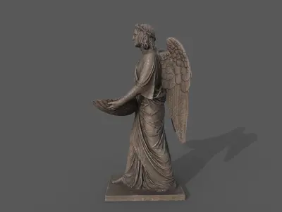 Baptismal Angel Low-poly 3D model