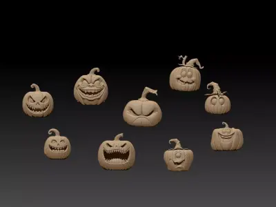 pumpkin decor for Halloween 3D print model