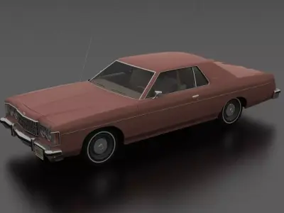 Monterey 2dr 1974 Low-poly 3D model