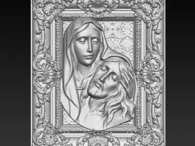 Jesus Christ maria New 3D print model