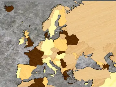 Europe Map  3D model