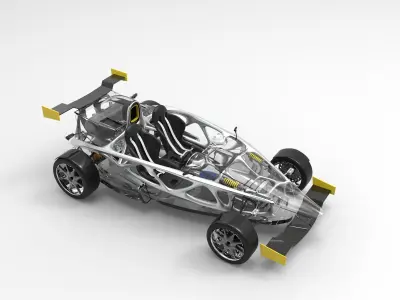 Ariel Atom generative design chassis 3D model
