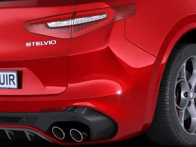 Alfa Romeo Stelvio Quadrifoglio 2018 3D model