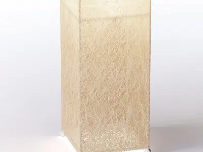 Japanese Floor Lamp 3D model