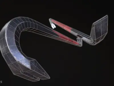 Crowbar Low-poly 3D model