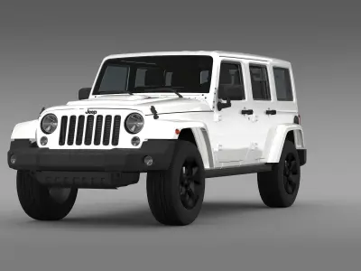 Jeep Wrangler Black Edition 2 2015 3D model