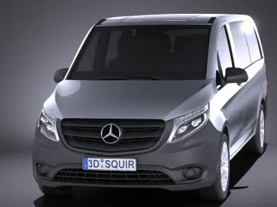 Mercedes-Benz Vito Tourer 2017 VRAY 3D model