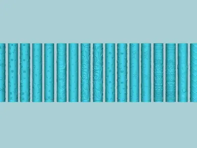 57 Texture Rolls Collection - Fondant Decoration Maker