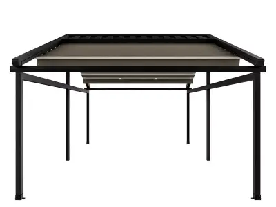 Motorized Pergola 5a wrought iron 3D model