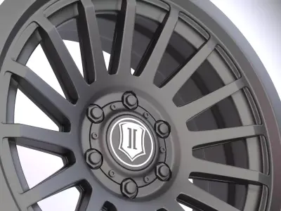 Icon Alloy Recon Wheels Low-poly 3D model