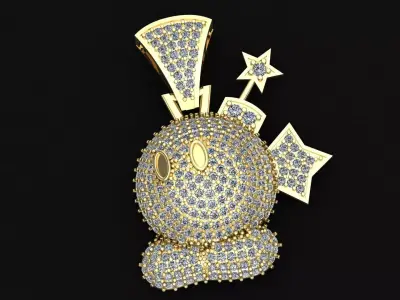 Bob-Omb - Super Mario stones 3D print model