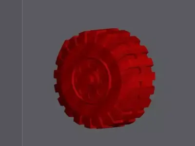 Side Car Wheel Free 3D model