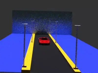 Car Animation  Low-poly 3D model