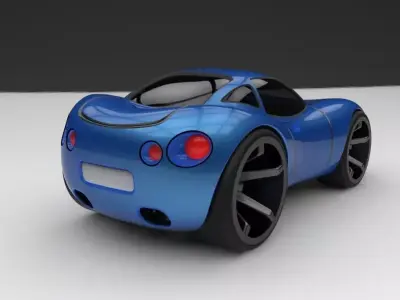 Car toy 3D model