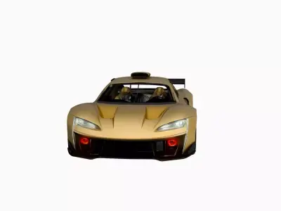Race Car 3D Model Modern GT3 Style Racing Vehicle 3D model