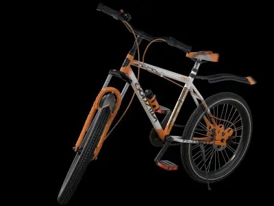 Single Speed Mountain Bike MTB Cycle 3D Model 3D model