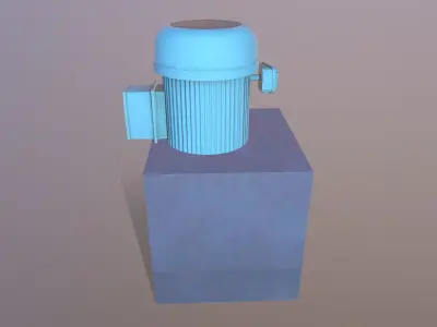 Half Pump Low-poly 3D model