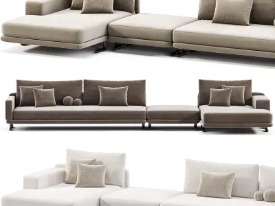  Poliform Mondrian Sofa Free 3D model
