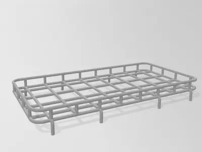 1-43 SCALE MODEL LAND ROVER DEFENDER 110 ROOF RACK  AND LADDER 3D print model