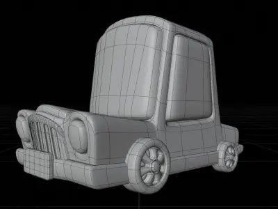 Car Holiday 3D Illustration 3D model