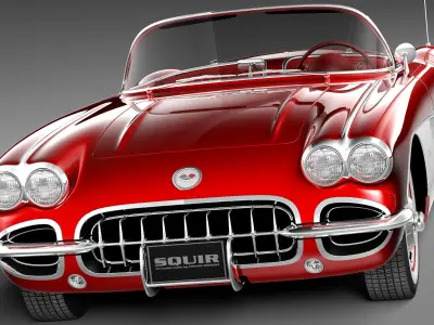 Chevrolet Corvette C1 1958-1962 3D model