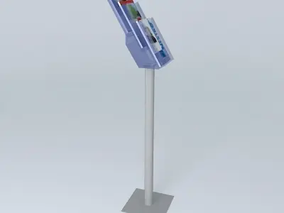 Nestro A4 brochure stand Free 3D model